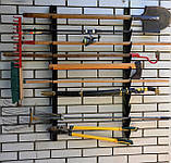 Полиця металева для садового інструменту на 8 од., фото 2