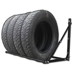 Полиця для зберігання змінних коліс та шин настінна розсувна глибина 50 см