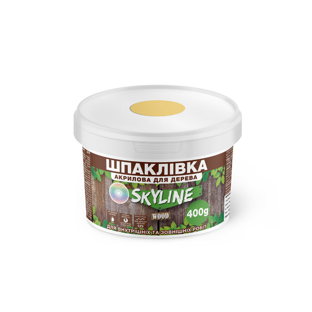 Шпаклівка для Дерева готова до застосування акрилова SkyLine Wood Ясен 400 г від Latinta