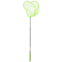 Детский сачок для бабочек "Трехлистник" MS 1287-4  ручка-телескоп 87 см (Зеленый)