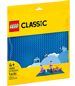 LEGO Classic Будівельна пластина синього кольору (11025)