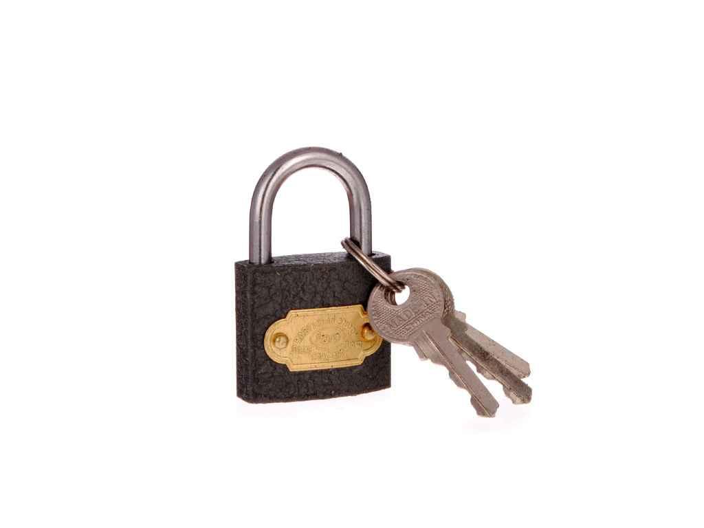 Замок навiсний сірий (легкий) 32мм 16-03-001 ТМ FZB BP, фото 1