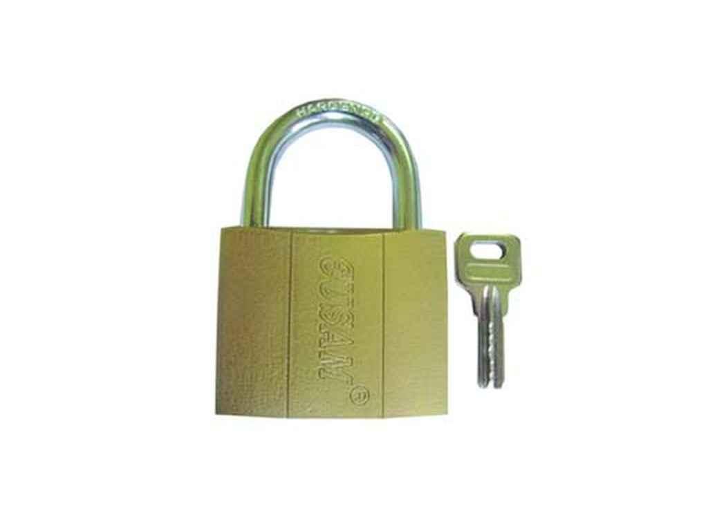 Замок навiсний 38мм 16-05-001(латунь) TM FZB BP, фото 1