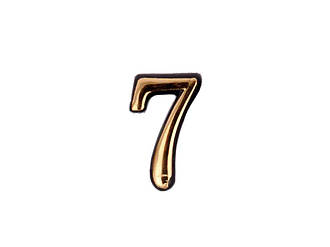 Номерок квартирний пласт.малий 7 ТМ FZB