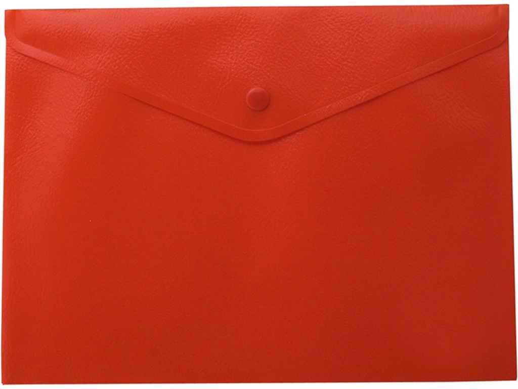Папка-конверт А4 на кнопці, напівпрозора, червоний BM.3925-05 (6шт/уп) ТМ BUROMAX, фото 1