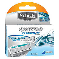 Сменные кассеты для бритья Schick Quattro Titanium - 4 шт (4891228460174)