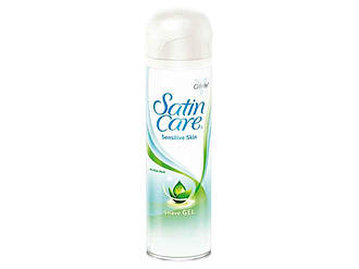 Гель для гоління для жінок Satin Care Sensitive для чутливої шкіри 200мл BP
