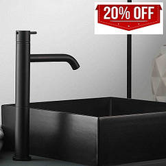 Змішувач для раковини високий чорний Fiore Xenon 44NN5285