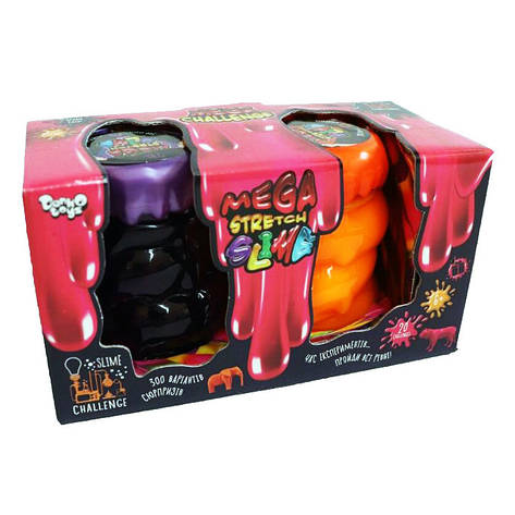 В'язка маса "Mega Stretch Slime" 2 банки SLM-11-01U УКР, фото 2