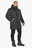 Чорна куртка чоловіча подовжена модель 49818 50 (L), фото 3