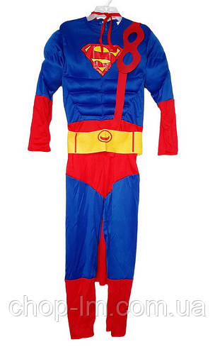 Карнавальный костюм Супермен с мышцами, L (120-130 см) / Superman ...