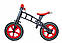 Біговел Balance Trike MIClassic з ручним гальмом і надувними колесами Black and Red 9602, фото 2