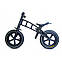 Біговел Balance Trike з ручним гальмом і надувними колесами Чорний Art9663, фото 2