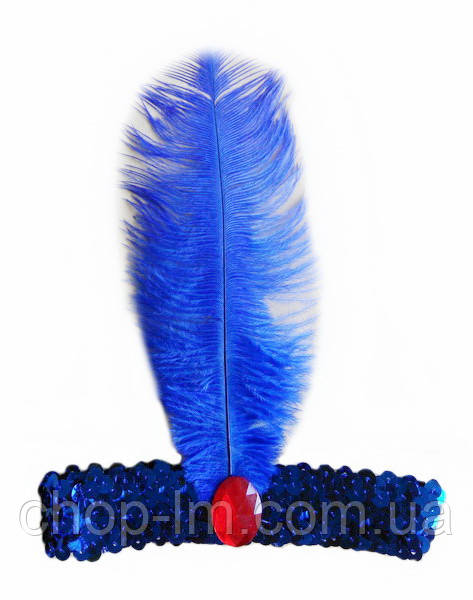 Пов'язка для волосся карнавальна "Східна" (синя, синя)
