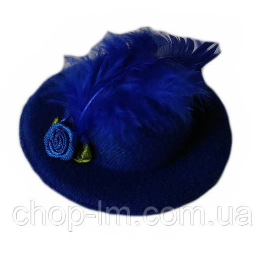 Капелюх "Рожечка" синій