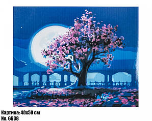 Антистрес картина за номерами Japanese cherry 40 х 50 см Art21954