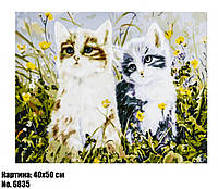 Антистресс картина по номерам Kittens 2 40 х 50 см Art21945