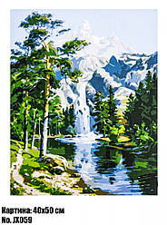 Антистрес картина за номерами Mountain river 40 х 50 см Art21963