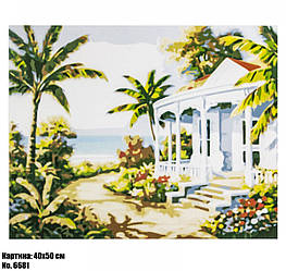 Антистрес картина за номерами Palm tres 40 х 50 см Art21949