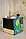 Розвиваюча іграшка Бізікуб кольоровий, 30*30 см на 22 елементів Бизиборд, розвиваючий куб для малюка, фото 4
