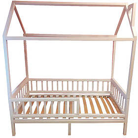 Дитяче ліжечко-будиночок з дерева (з Вільхи/Липи/Ясеня) "Трансформер"