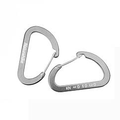 Карабін багатофункціональний Naturehike 65 мм 2 pack NH15A002-H silver