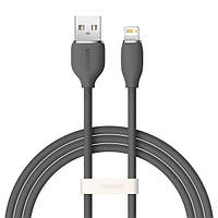 Кабель Baseus Jelly Liquid Silica Gel Fast Charging Cable USB to Lightning 2.4A 1.2m CAGD000001 Black