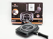 Подвійна сковорода гриль 32х24х7 см Berlinger Haus Granit Diamond Line BH-6580, фото 4