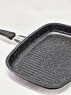 Подвійна сковорода гриль 32х24х7 см Berlinger Haus Granit Diamond Line BH-6580, фото 6