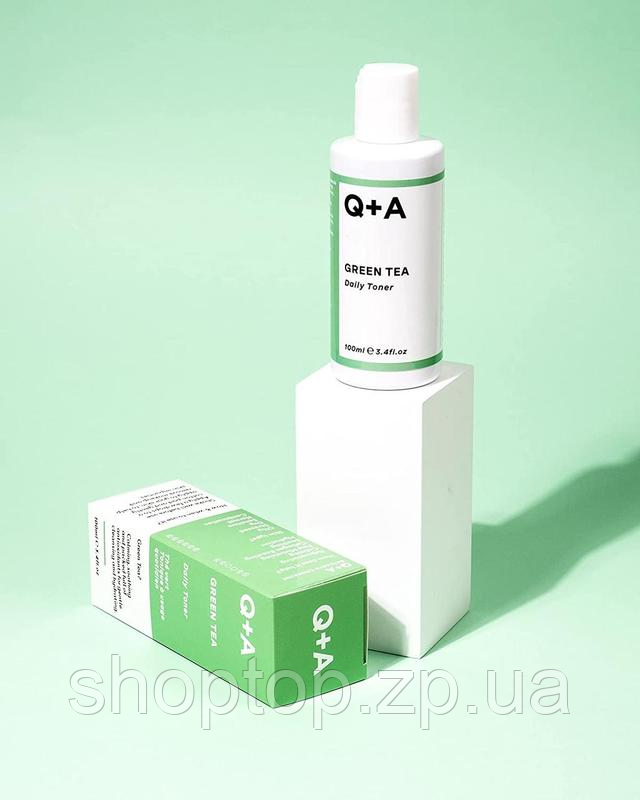 Тонер для обличчя із зеленим чаєм Q + A Green Tea Daily Toner
