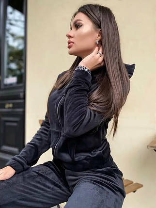 Неймовірний жіночий костюм Кофта+Штани Тканина "Плюший Велюр" 48, 50, 52, 54 розмір 48, фото 2