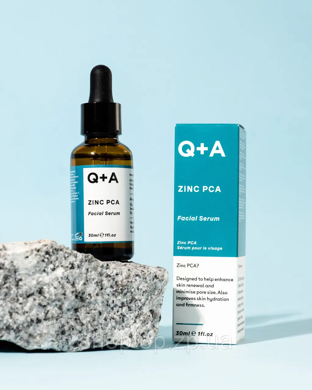 Сироватка для обличчя з цинком Q+A Zinc PCA Facial Serum, фото 1