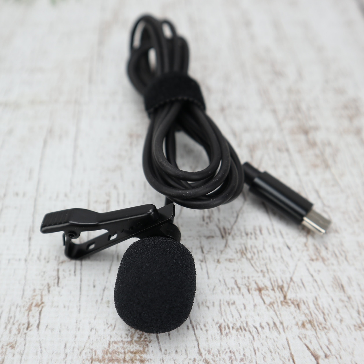 Микрофон петличный Media Microphone DM Type-C MK-3 петличка черный (Настоящие фото) - фото 2 - id-p1716878340