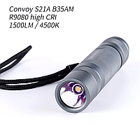 Ліхтар Convoy S21A Nichia B35AM R9080, 1x21700 (високий CRI)