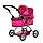 Коляска для ляльки MELOGO 9680, класика, регулир. ручка (h-70 см), кошик, фото 3