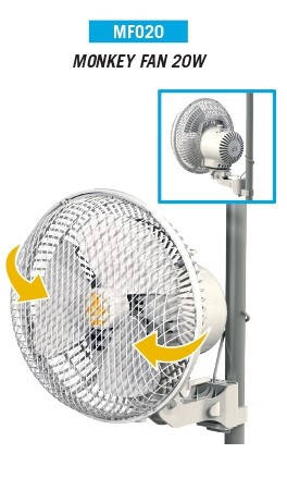 Вентилятор з обертанням Monkey Fan Oscillating 20W Jardin Secret, фото 1