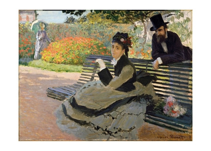 Листівка Claude Monet — Camille Monet on a Beasch, 1873