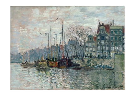 Листівка Claude Monet — View of the Amsterdam, 1840
