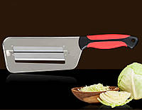 Нож для шинковки капусты, нарезки овощей слайсами, чистки рыбы, нержавейка.