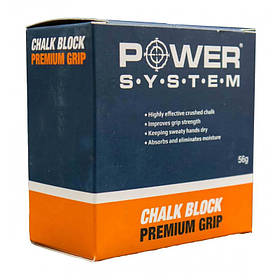 Магнезія Power System Block Chalk PS-4083, 56 грам
