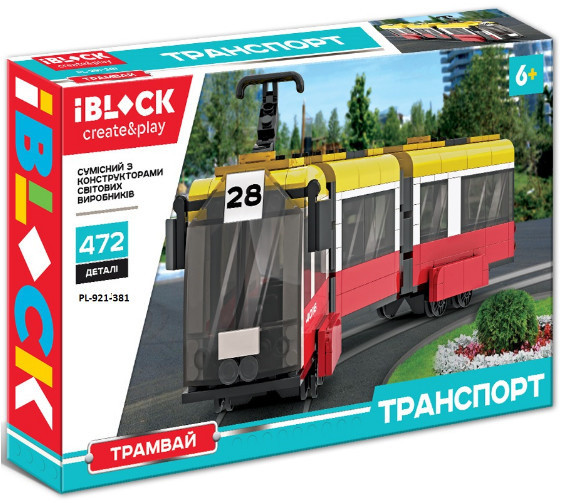 Конструктор Iblock PL-921-381 Трамвай