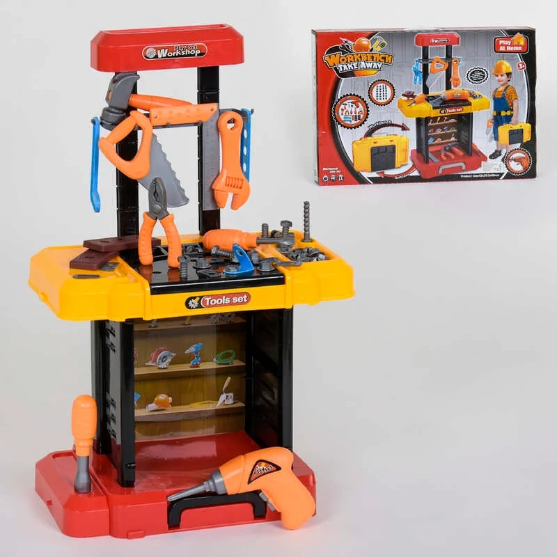 Набір дитячих інструментів 661-181, на батарейках, у коробці., фото 1