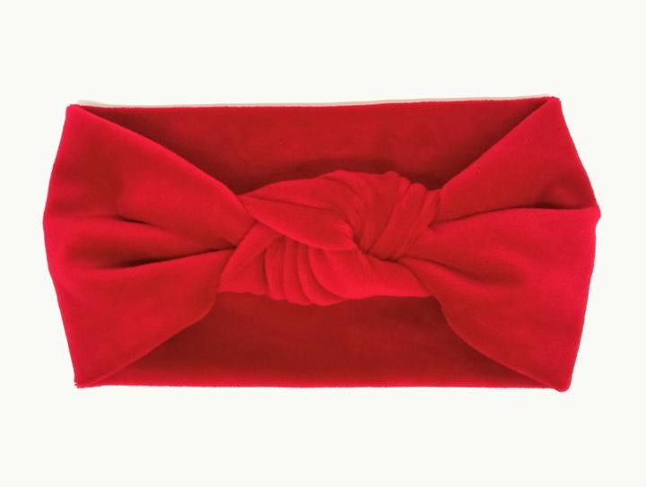 Пов'язка на голову модна червона, фото 1
