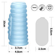 Vibrating Wave Knights Ring (Blue) | Puls69, фото 2