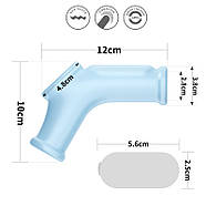 Vibrating Silk Knights Ring with Scrotum Sleeve (Blue) | Puls69, фото 2