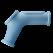 Vibrating Silk Knights Ring with Scrotum Sleeve (Blue) | Puls69, фото 3