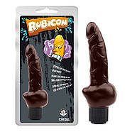 Вібратор коричневий Obsidian Vibe Cock | Puls69, фото 2