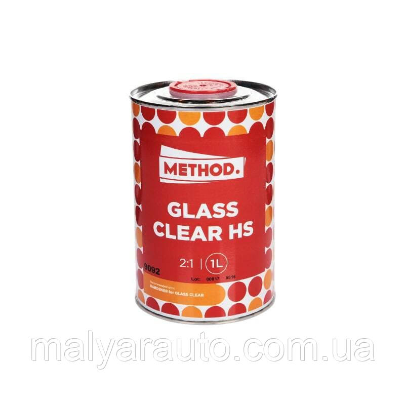 Акриловий лак «METHOD» GLASS CLEAR HS 1л