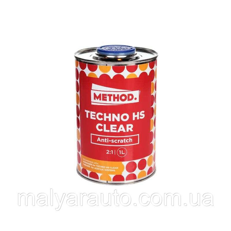 Акриловий лак «METHOD» TECHNO CLEAR HS 1+0,5l.  Anti-scratch, фото 1
