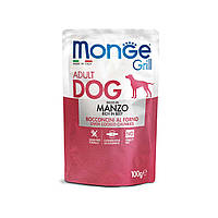Влажный корм для собак Monge Dog GRILL говядина 100 г